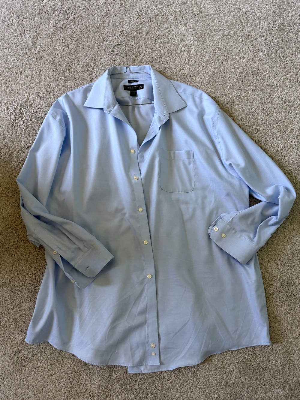 Pronto Uomo Light Blue Men's Dress Shirt
